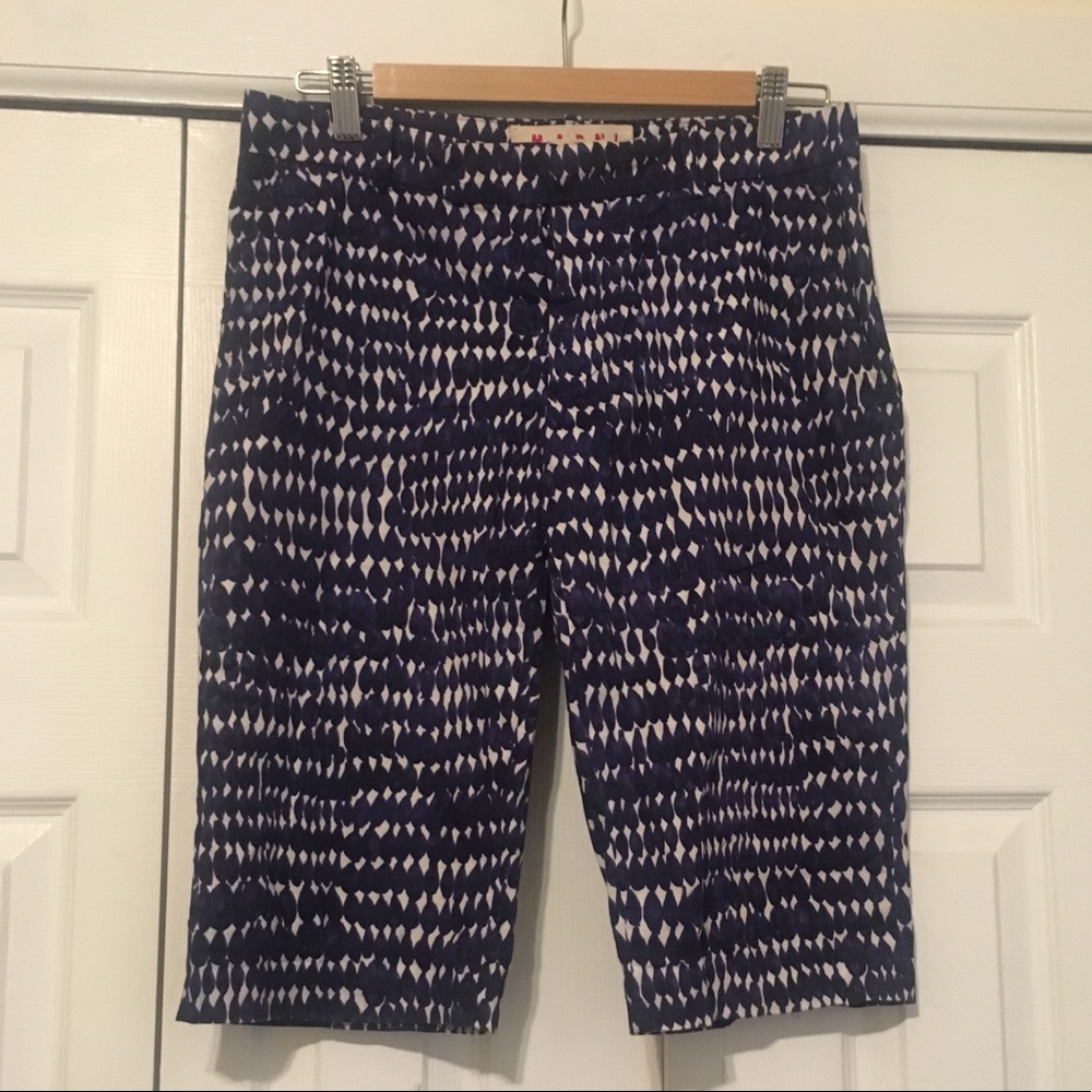 Marni cotton printed shorts